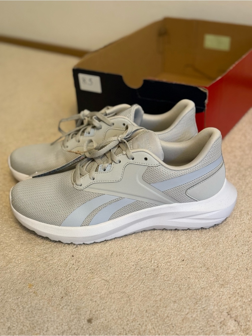 Reebok Light Gray Athletic Sneakers size 8.5